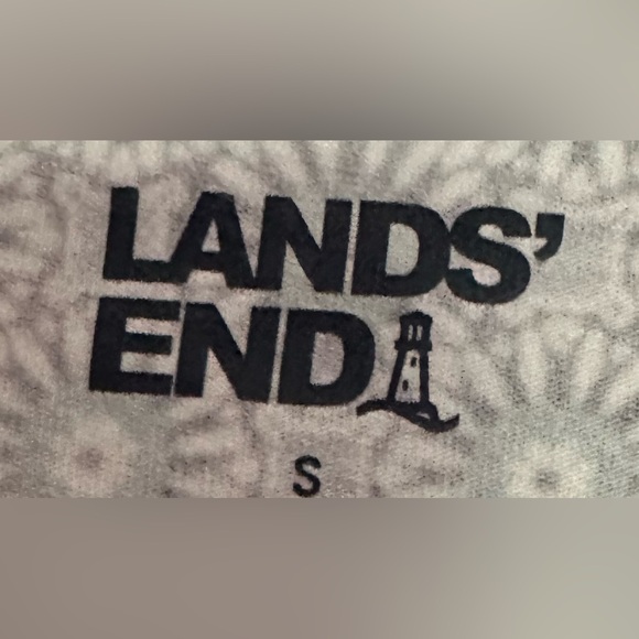 LANDS’ END size SMALL, square neck, sleeveless, maxi w/geometric print - Picture 7 of 8